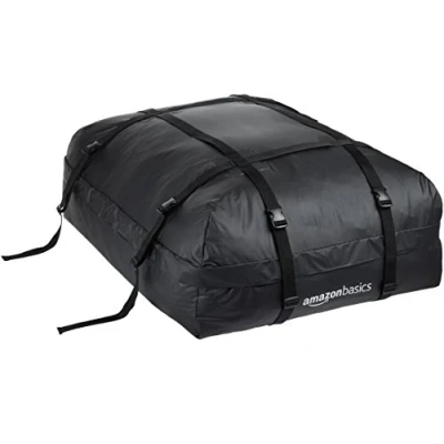 Immagine di Amazon Basics Borsa portatutto per Tetto dell’Auto, Nero, 425 L