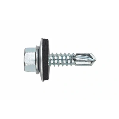 Immagine di INDEX Fixing Systems DIN 7504 K ARVUL Confezione da 500 Viti autotaladrantes testa esagonale e rondella stampato, rivestimento zincato, ABE166332