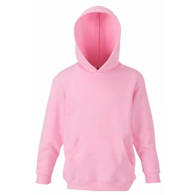 Immagine di Fruit Of The Loom SS106B Cappuccio Bambino, Rosa (Light Pink), 9 11 anni (Taglia Produttore: 32)