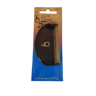 Immagine di Pony Pettine in Lana, Alluminio, Multicolore, 5.6 x 5.7 14.2 cm