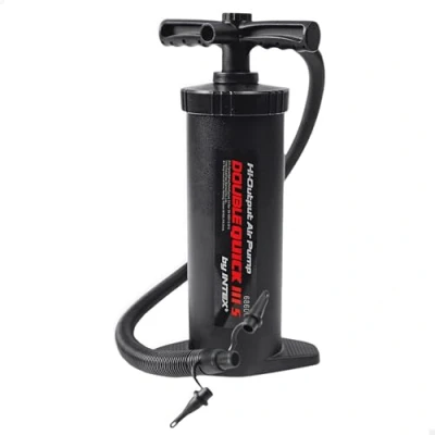 Immagine di Intex 68605 Pompa Manuale Double Quick, Plastica, Nero, 37 cm