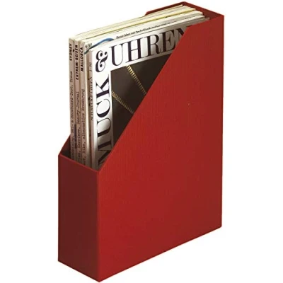 Immagine di Rössler 1318452150 Taccuino S.O.H.O. Raccoglitore verticale per formato A4, 8 cm, denim 8,5 Standard Colore: rosso