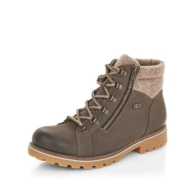 Immagine di Remonte Stivaletti stringati smoke/wood, Donna, Taglia: 36, Smoke/wood Pelle e tessuto