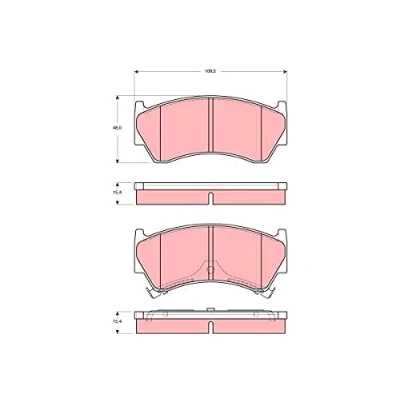 Immagine di TRW GDB3391 Kit pastiglie freno con segnalatore acustico usura NISSAN: Navara Pick up, ALMERA 1 Hatchback