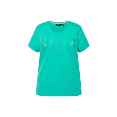 Immagine di Ulla Popken Short Sleeve TEE Tshirt con stampa, Donna, Taglia: 70/72, Turquoise green