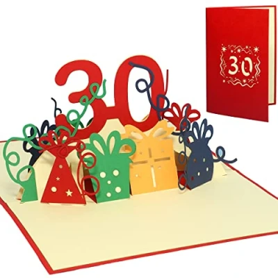 Immagine di LIN Pop Up biglietti di auguri per compleanno, auguri, il Anni