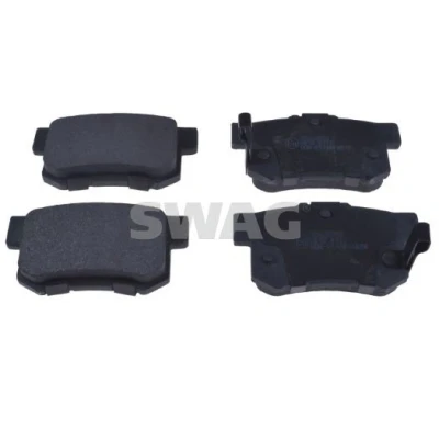 Immagine di SWAG 70 91 6873 Kit pastiglie freno Assale posteriore con segnalatore acustico usura HONDA: CIVIC 7 Hatchback, Integra II Coupe, S2000