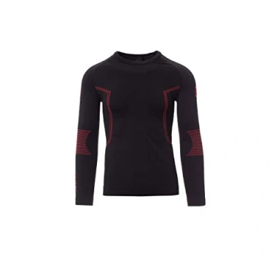 Immagine di Payper THERMO PRO 240 LS Maglia termica da uomo girocollo maniche lunghe raglan misto poliammide poliestere tessuto elasticizzato Nero (S/M)