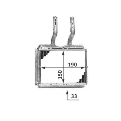 Immagine di MAHLE ORIGINAL AH 139 000S Radiatore Riscaldamento OPEL: Frontera B SUV, Corsa Hatchback