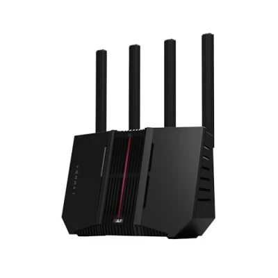 Immagine di ASUS RT BE92U Router WiFi Tri band 7 Estendibile AiMesh 9,7Gbps, 320MHz, 4K QAM, Porte WAN 10G, LAN Quad 2,5G, Sicurezza di Rete, VPN, Tethering Mobile 4G LTE/5G, Smart Home Master, Nero