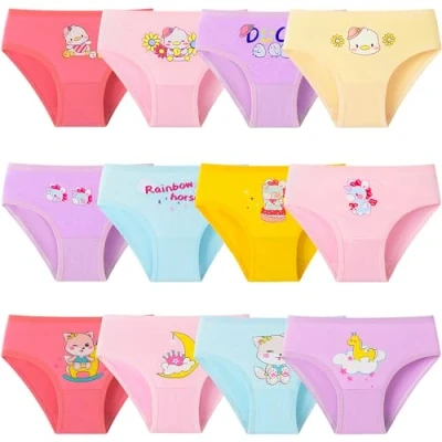 Immagine di Adorel Mutande Cotone Intimo Slip Bambina Confezione da 12 Anatra 8 10 Anni (Dimensione del Produttore XL)