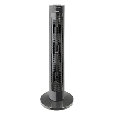 Immagine di bimar VC78 Ventilatore a Colonna 80 cm Elettronico con Telecomando e Timer. Torre 3 Velocità Modalità di Funzionamento, Oscillazione Automatica Destra Sinistra, Motore 45W