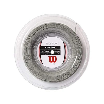 Immagine di Wilson Bobina di Corda da Tennis NXT Soft 16, per Racchette Tennis, Diametro 1.30 mm, 200 m, Argento, WR830520316