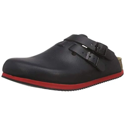 Immagine di Birkenstock Kay Leder Softfootbed, Zoccoli Uomo, Nero, 41 EU