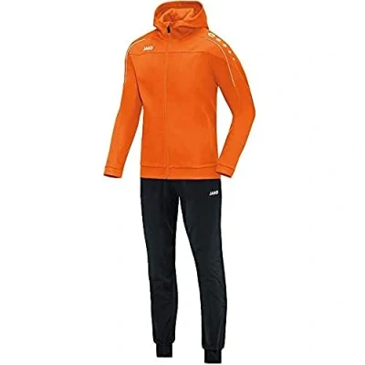 Immagine di JAKO Tuta da allenamento per bambini Classico con cappuccio, in poliestere, arancione fluo, 164