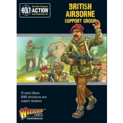 Immagine di Warlord Games British Airborne Support Group miniature in metallo scala da 28 mm per Bolt Action di altamente dettagliate della seconda guerra mondiale wargaming