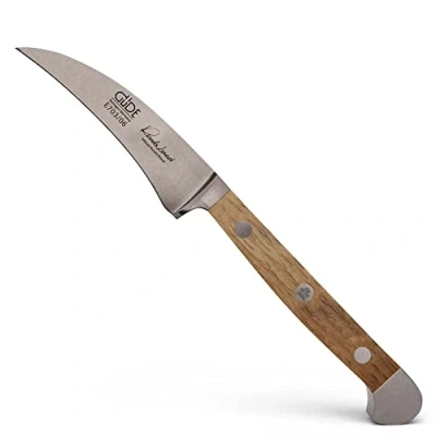 Immagine di Güde Alpha Barrel Oak Coltello per sbucciare con manico in Quercia, Adulto, Lunghezza lama 6 cm
