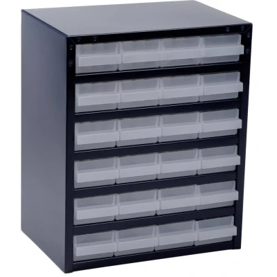 Immagine di raaco 250/24 1 Cassettiera porta minuteria (L x L A) 255 357 435 mm Scomparti: 24 Contenuto pz.