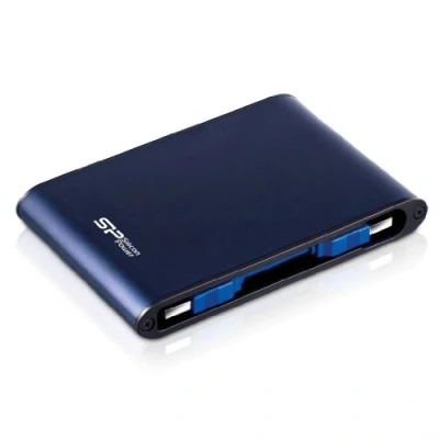 Immagine di Silicon Power SP020TBPHDA80S3B Armor A80 Hard Disk Esterno Portatile da 2 TB, Antiurto/Impermeabile 2.5&quot;, USB 3.0, IEC 529 IPX7 test di Grado Militare, Blu