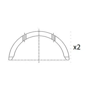 Immagine di FAI AutoParts BT3006 STD Spessore di registro, Albero a gomito FIAT: Strada Pick up, 500 Hatchback, Doblo II Van / Station Wagon, OPEL: Astra J Sedan