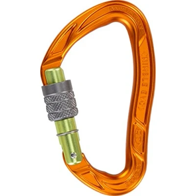 Immagine di Climbing Technology Nimble Evo SG 2C39400WBMCTSTD Moschettone, Verde/Arancio, Taglia Unica