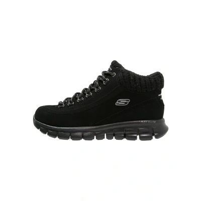 Immagine di Skechers Synergywinter Nights Sneakers alte, Donna, Taglia: 37, Black Nubuk / tessuto