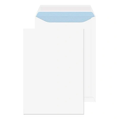 Immagine di Blake formato C4, 324 x 229 mm, Value tasca con buste, tinta unita, colore: bianco (confezione da 250)