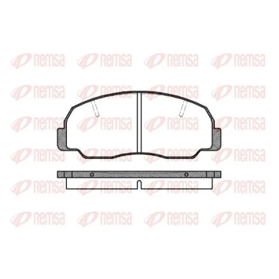 Immagine di REMSA 0178.10 Kit pastiglie freno Assale anteriore DAIHATSU: Feroza Hard Top, Rocky SUV, Soft BERTONE: Freeclimber 2