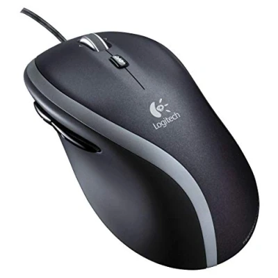 Immagine di Logitech M500 Mouse USB Cablato, Rilevamento Laser Alta Precisione 1000 DPI, 7 Pulsanti, Per ‎PC/Mac/Laptop, Nero