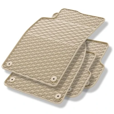 Immagine di Mossa Tappetini auto in gomma compatibili con Audi A6 C6 (2004 2011) tappeti beige
