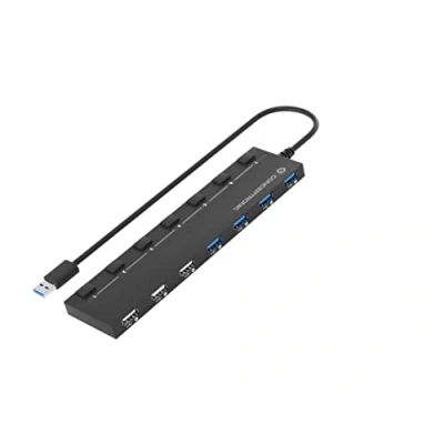 Immagine di Conceptronic HUBBIES09BP 7 Porte Hub USB 3.0 Nero