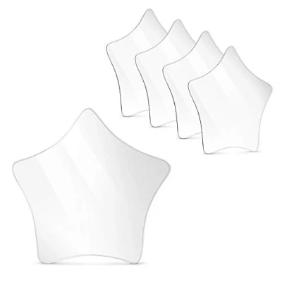 Immagine di Navaris 5X Specchio Adesivo Parete a Forma di Stella 15x15cm Set Specchi Autoadesivi Decorazione Cameretta Bambini Armadio Bagno Stelle Autoadesive