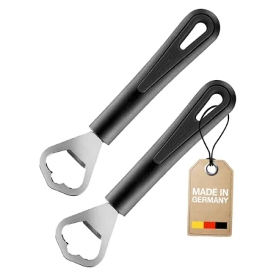 Immagine di Westmark 2 Apribottiglie, Lunghezza: 17 cm Ciascuno, Acciaio/Plastica, Gentle, Nero, 280822E4