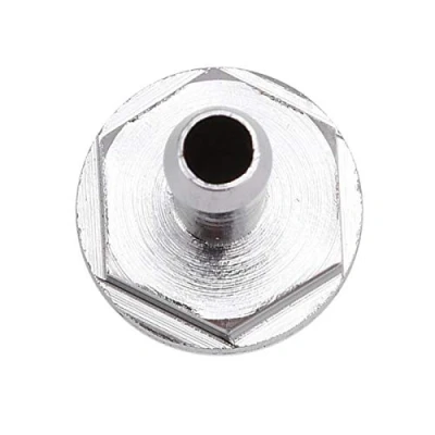 Immagine di ASHATA 6 PC Connettore a sbavatura filettata G1/4 Due tocchi per Raffreddamento ad Acqua Tubo Computer(9 Millimetri)