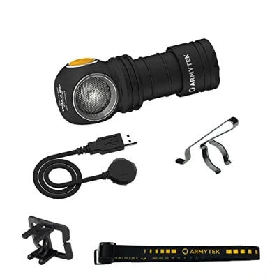 Immagine di ArmyTek Wizard C1 Pro Magnet White LED (monocolore) Lampada frontale con supporto magnetico a batteria ricaricabile 1000 lm 1440 h 55 g