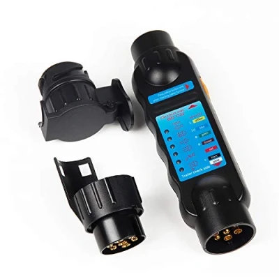 Immagine di EXLECO Tester Per illuminazione Rimorchio 12V 7 13 Poli Connettore Di Presa E Spina Rimorchio/RV/Barca/Tester Luci