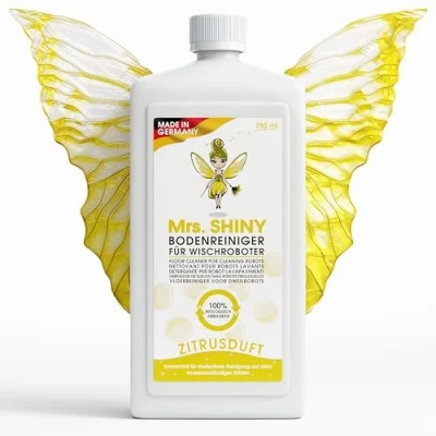 Immagine di Mrs. SHINY Detersivo robot lavapavimenti con fragranza di limone pulizia senza striature e asciugatura rapida per Compatibile vari Detergente 750ml