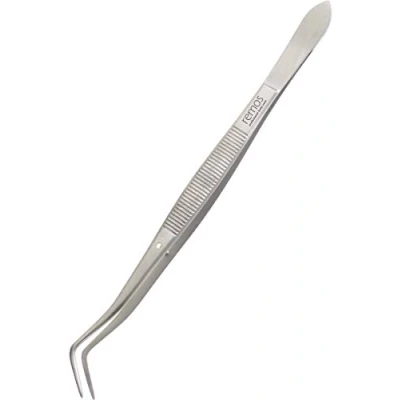 Immagine di REMOS Pinzette con impugnatura liscia, curva, lunghezza 16 cm