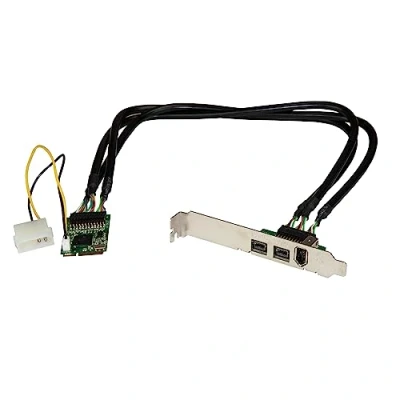 Immagine di StarTech Adattatore 3 porte 2b 1a 1394 Mini PCI Express FireWire Card, Scheda controller