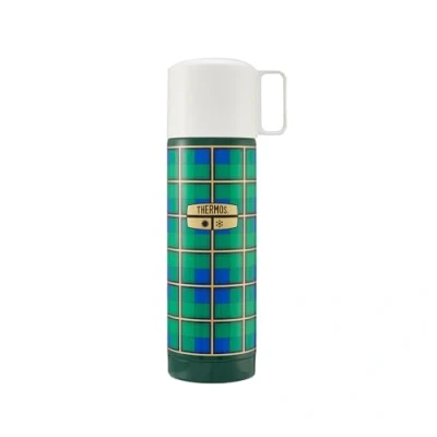 Immagine di thermos REVIVAL BEVERAGE BOTTLE 0,50 l, retro verde, in acciaio inox, rosso con bicchiere, 18 h caldo/24 freddo, lavabile lavastoviglie, assolutamente ermetico, senza BPA