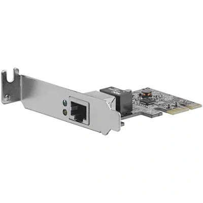 Immagine di StarTech.com Scheda di rete PCIe a 1 porta, Basso profilo, Porta RJ45, Chipset Realtek RTL8111H, Adattatore NIC (ST1000SPEX2L)