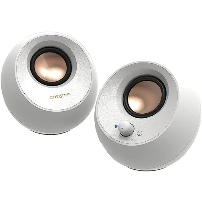 Immagine di Creative Pebble V3, 2.0 Altoparlante per PC Cablato, Bluetooth® 8 W Bianco