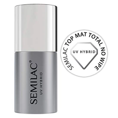 Immagine di Semilac Top MAT Total NO WIPE FOR UV GEL Polishes Coat, Taglia: 7 ml,