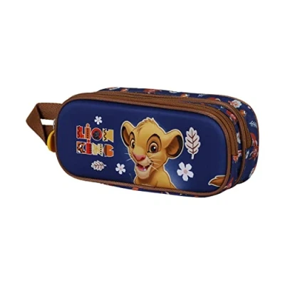 Immagine di Karactermania LION KING FACE 3D Double Astuccio per bambini, Taglia: One Size, Azul