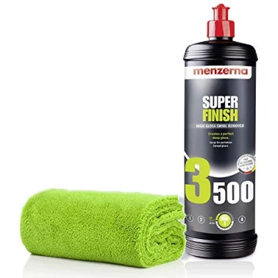 Immagine di detailmate Menzerna Set di lucidatura: 3500 Super Finish 1L + Panno in Microfibra 550GSM