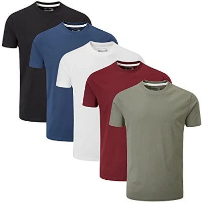 Immagine di Charles Wilson Confezione da 5 T Shirt Girocollo Semplice (3X Large, Essentials Type 22)
