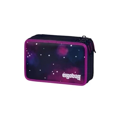 Immagine di ergobag Astuccio maxi set da 40 pezzi, matite colorate e pennarelli Lyra, scomparto per monete, righello, forbici Bearlaxy Lilla