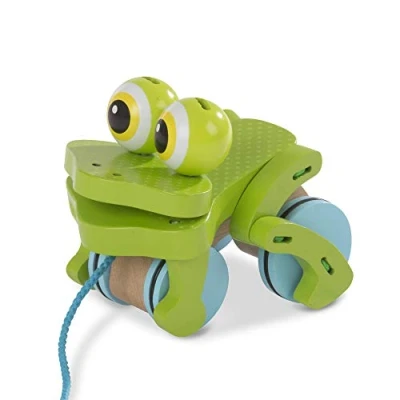 Immagine di Melissa &amp; Doug First Play Giocattolo in legno a forma di rana