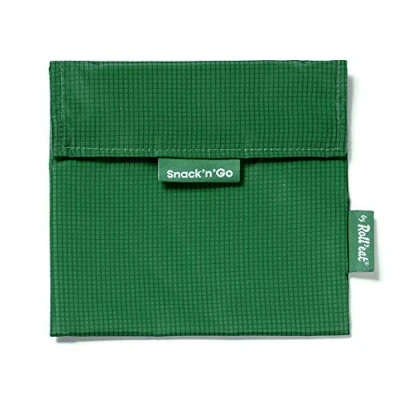 Immagine di Roll’Eat ® Snack&#039;n&#039;Go Active Porta Merenda Sandwich Riutilizzabile ed Ecologico senza BPA, Verde