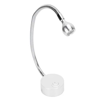Immagine di Lampada da Comodino, Tavolo a LED Collo di Cigno, 110 240 V in Lega Alluminio Flessibile per la Lettura della Camera Letto